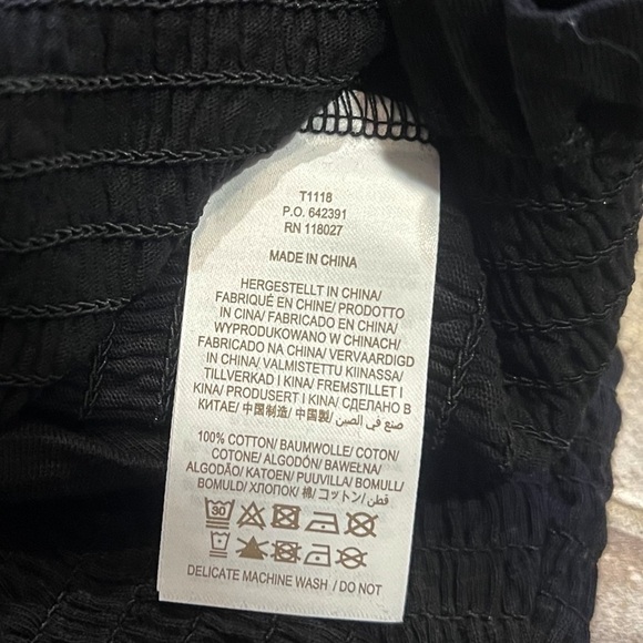 NEW Boden Puff Short Sleeve Square Neck black pullover semi fitted top blouse 8 - Picture 9 of 11